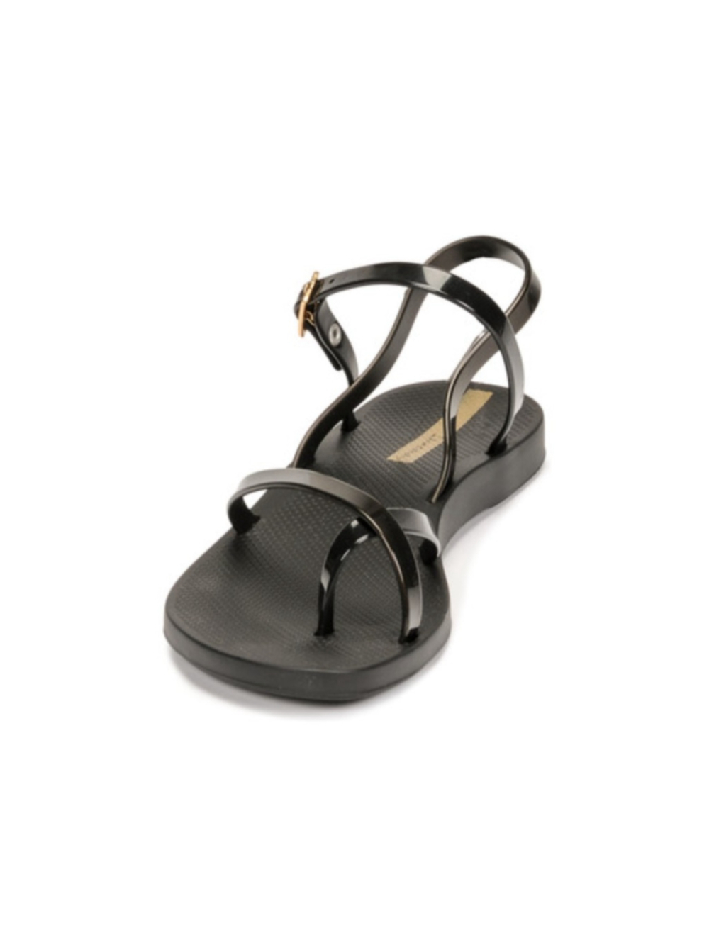 Women's Ipanema Sandals Size 9 Black and Gold